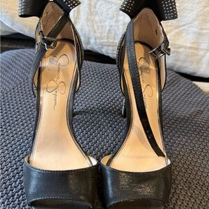 Jessica Simpson Black Studded Heels